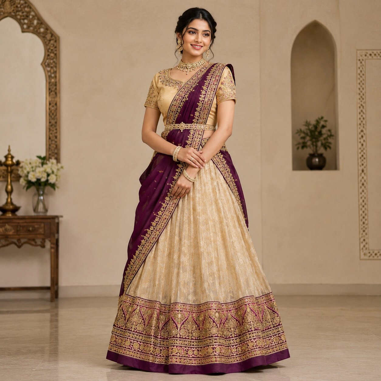 Half saree lehenga